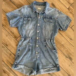 Free People Utility Romper